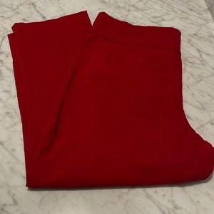 St Johns Bay Capris Red Stretch Size 14